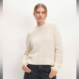 Everlane The Alpaca Cropped Crewneck Sweater